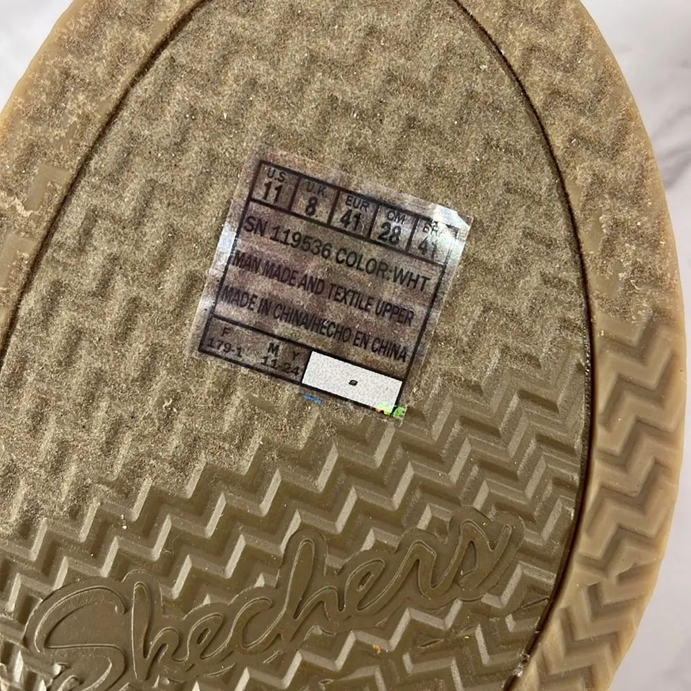 SKECHERS Cali Brystol Vegan Slingback Heeled Sandals White 11 Comfy‎ Casual - Image 7