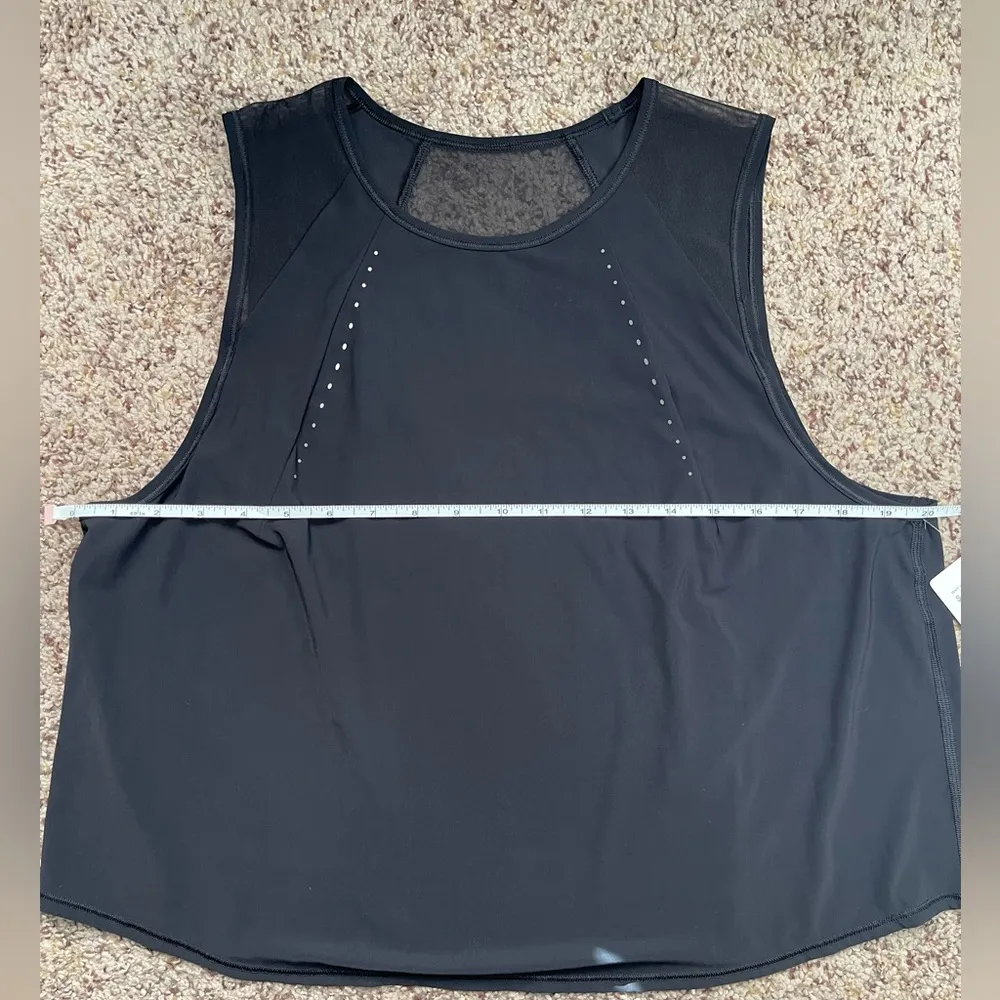 Lululemon Sculpt Cropped Tank Top Black size 14 New - Image 10
