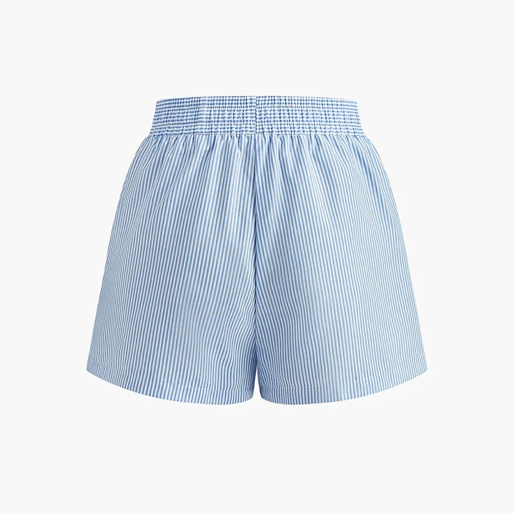 Pinstripe Thin Shorts‎ Blue Size M - Image 2