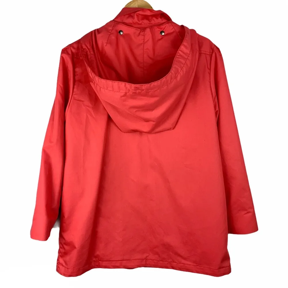 Vintage London Fog Coral Red Zip Up Jacket - Image 2