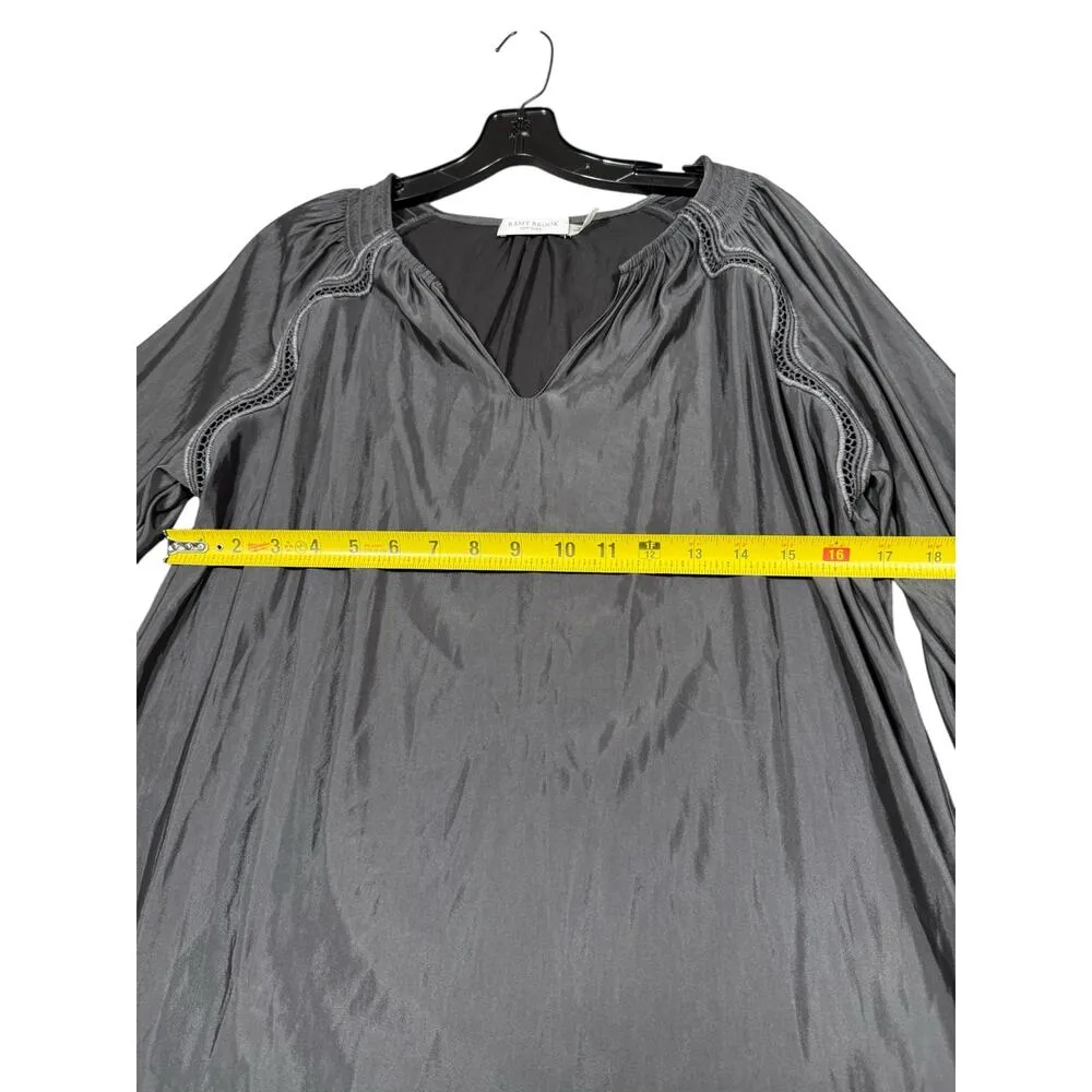 Ramy Brook Black Flared Sleeve Blouse Size S - Image 5