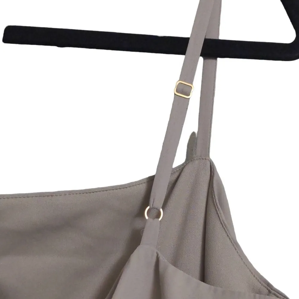 Show Me Your Mumu Slip Dress XL Sage Green Lauren Tie Back Maxi Scoop Neck New - Image 7