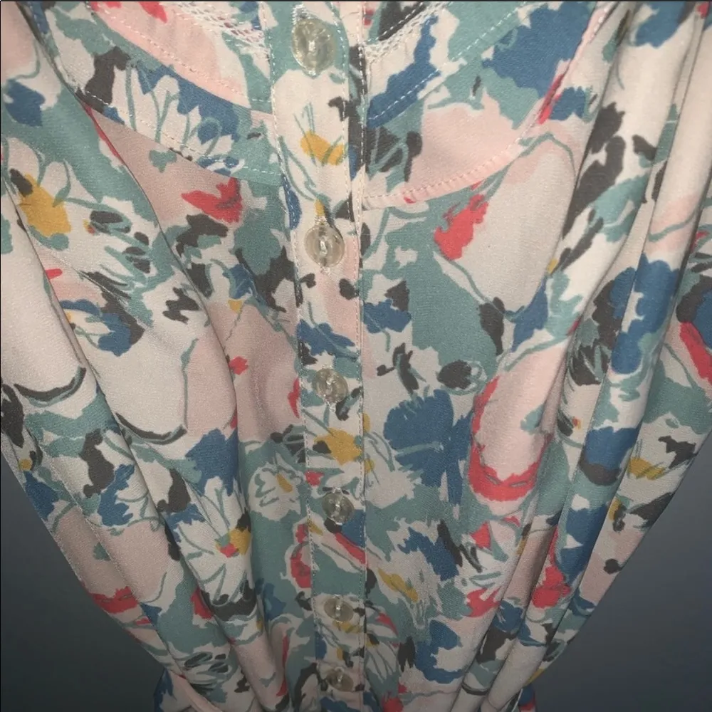 UO kimchi blue floral tie waist ruffle dress - Image 6