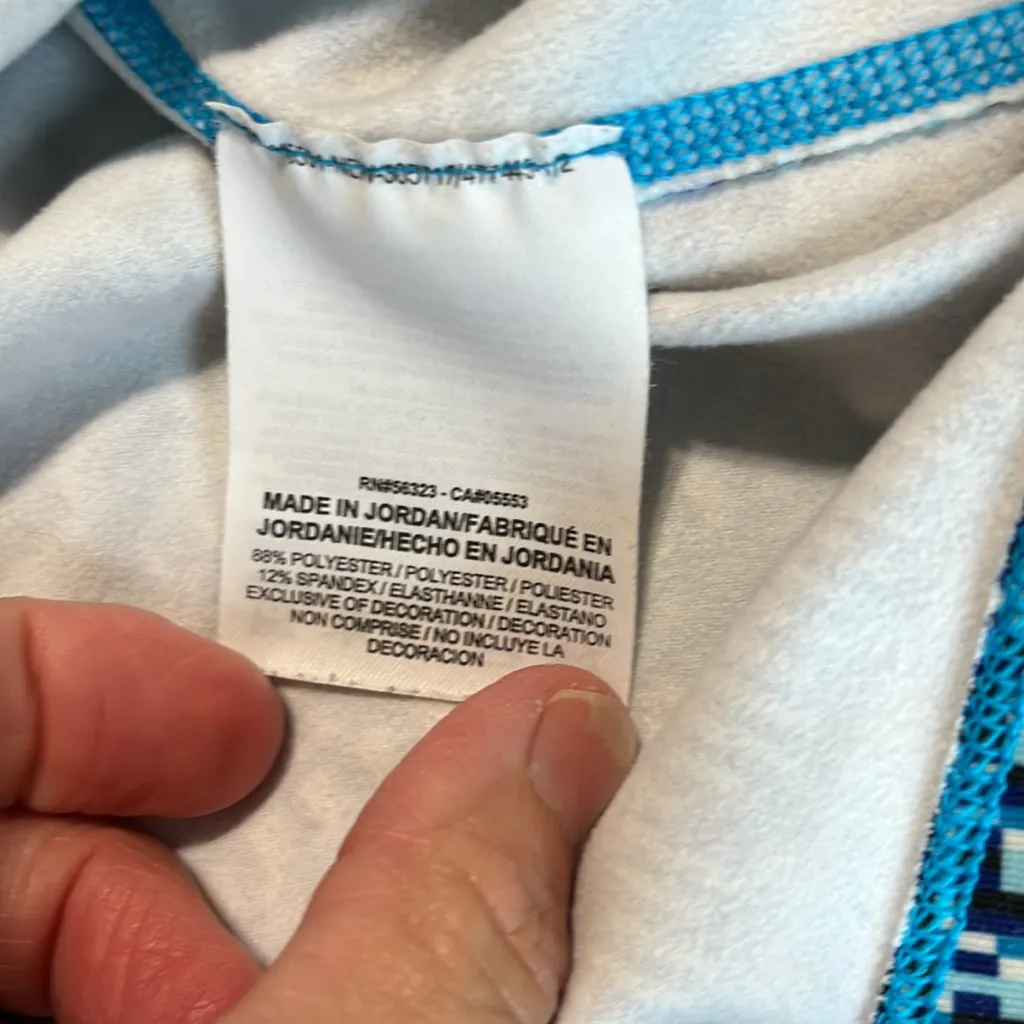 Nike Pro Dri Fit Pullover Blue Print Athletic Top Womens Performance - Image 16