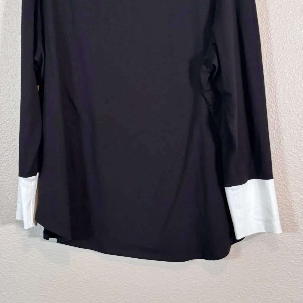 Universal Standard Black White Colorblock Oversized Tee Shirt Womens L Basic - Image 7