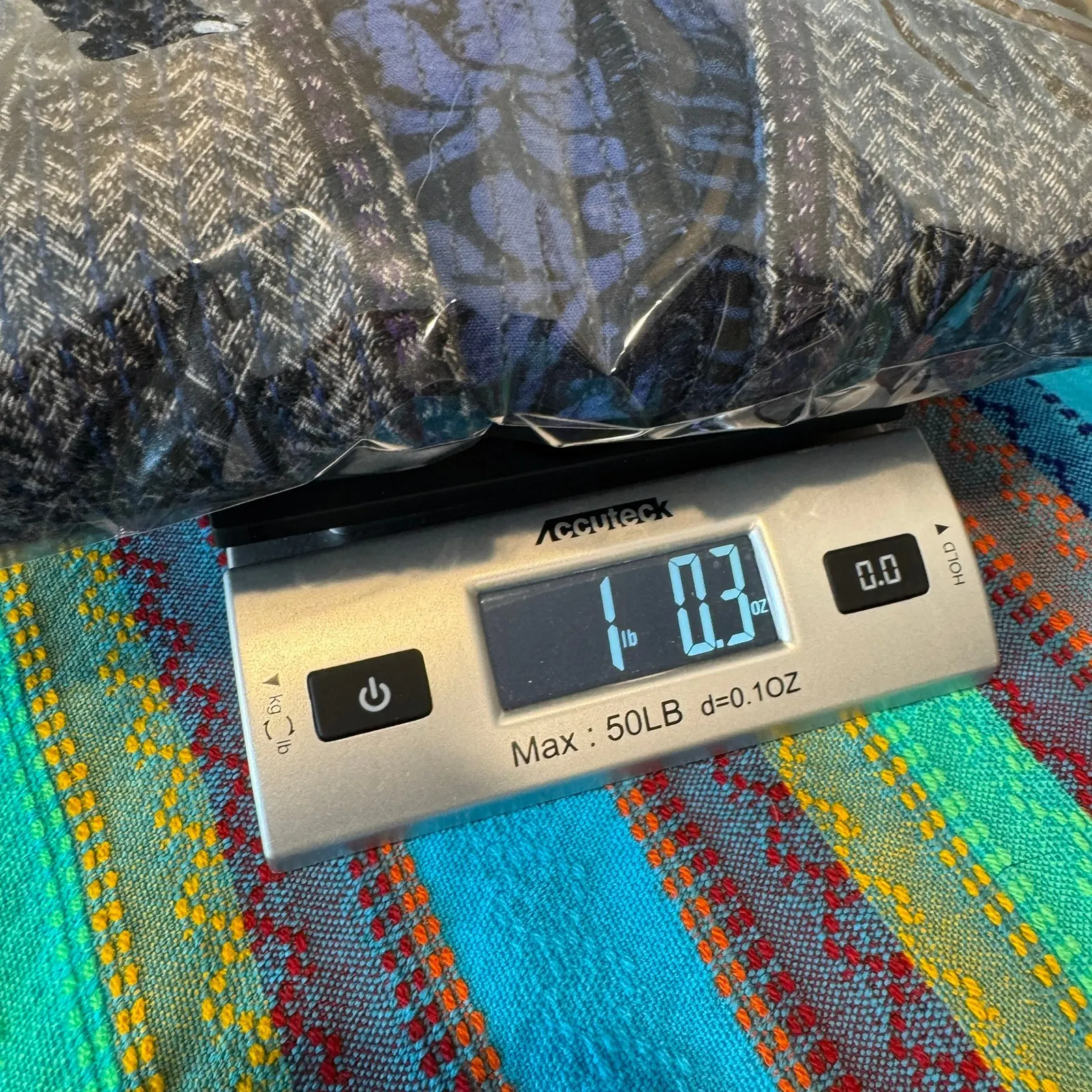 JOHN MARK Bohemian Patchwork Kimono Jacket Womens Small Blue Black Pockets - Image 14