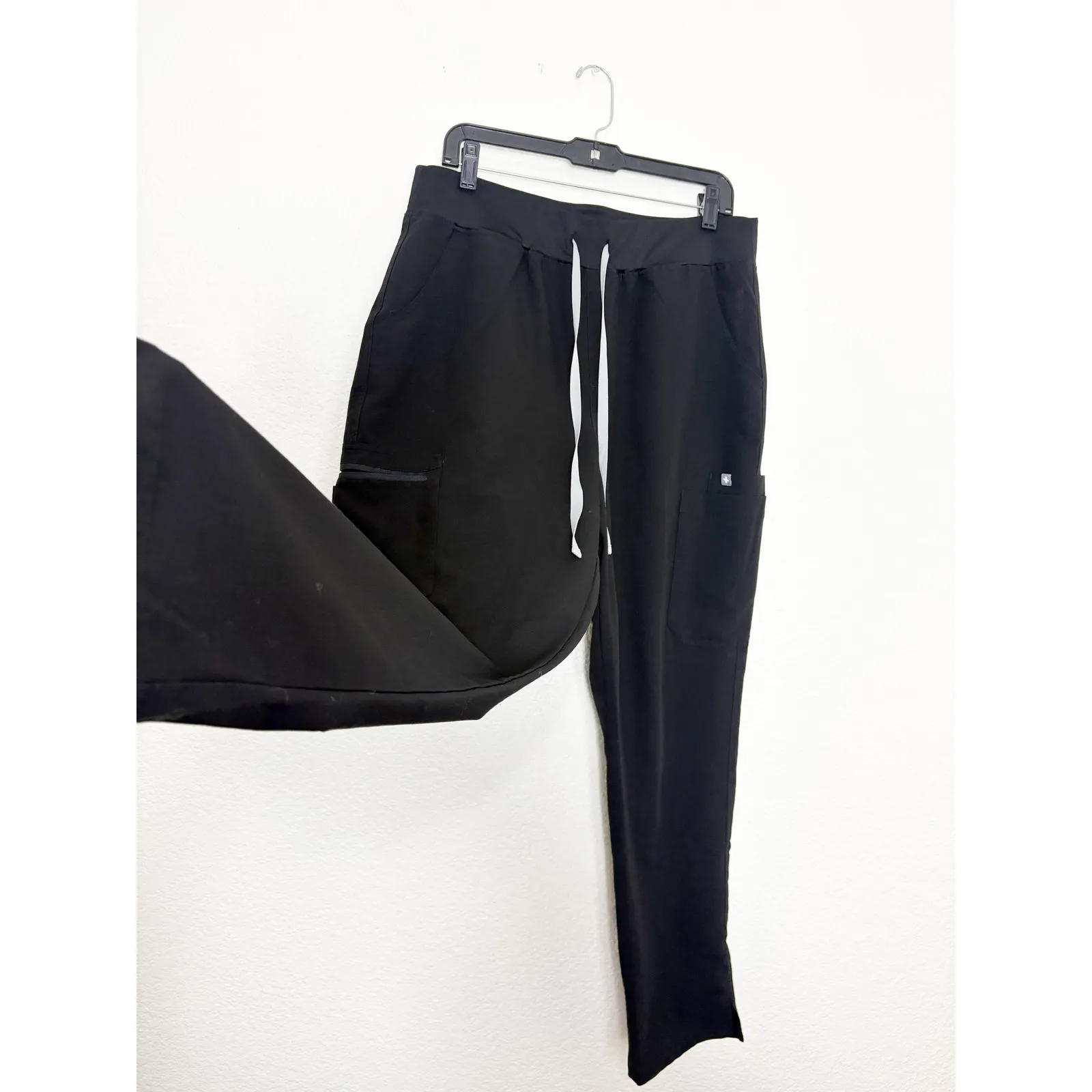 Figs High Waisted Yola Skinny Scrub Pants Size XL Black Nurse Doctor - Image 12