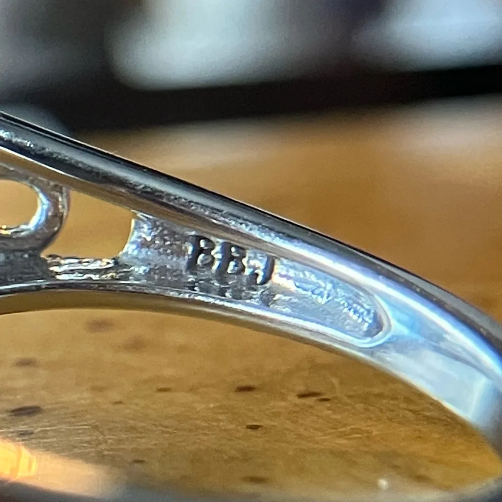 Sky Blue Topaz Marquise Ring Size 8 Silver - Image 7