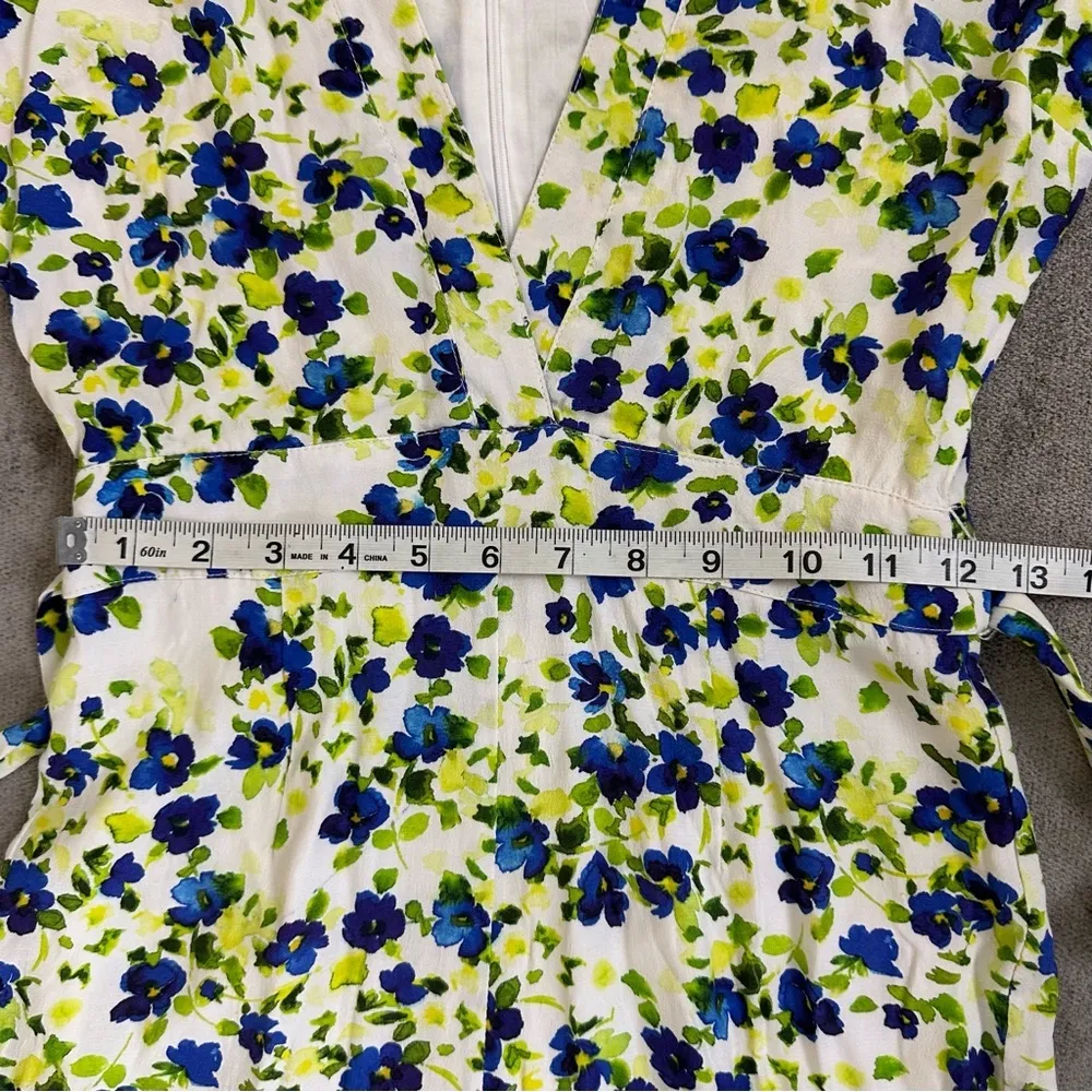 PRIVACY PLEASE White Floral Cropped Jumpsuit Size XXS - Image 11