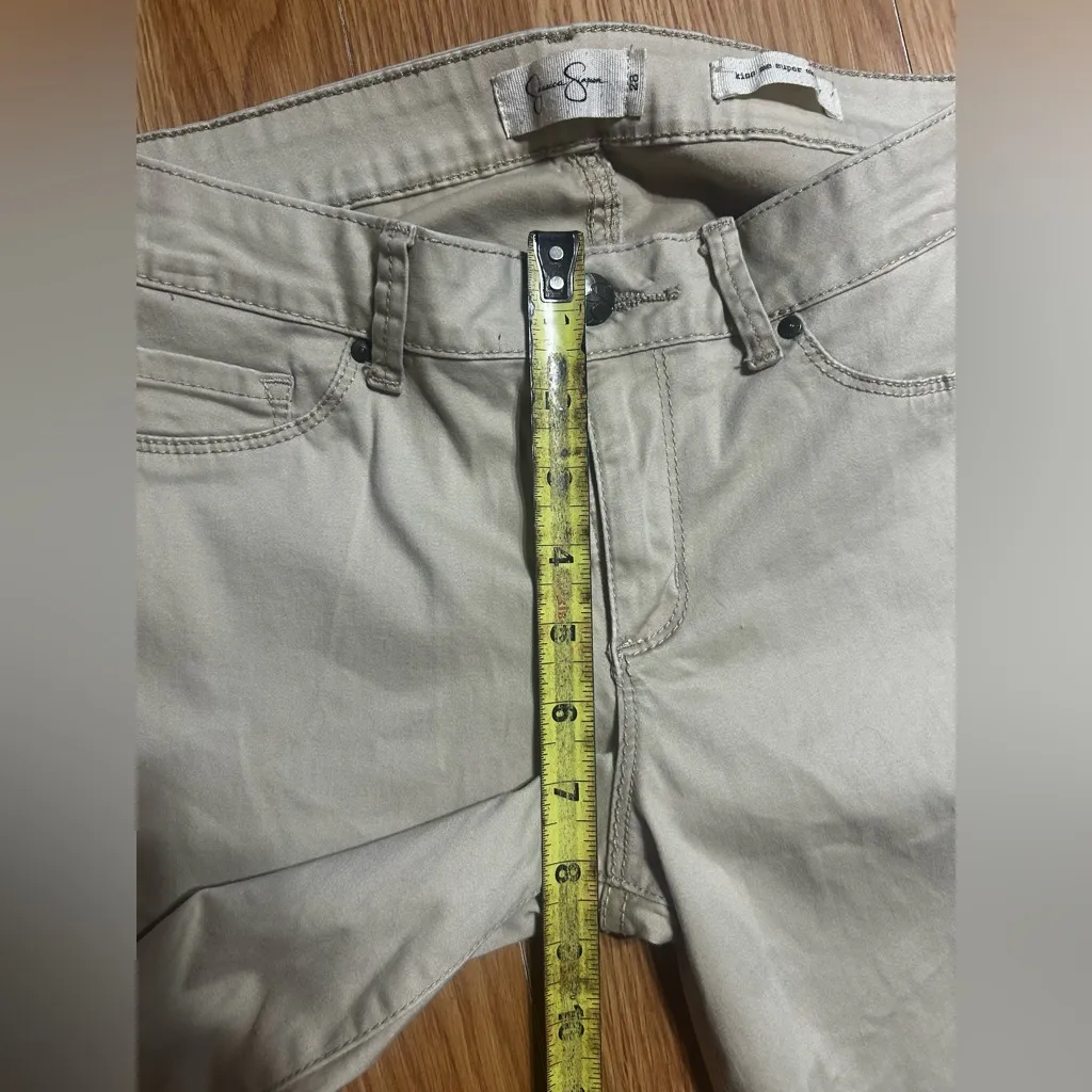 Jessica Simpson 28 kiss me super skinny light tan/khaki colored Women's Jeans - Image 8