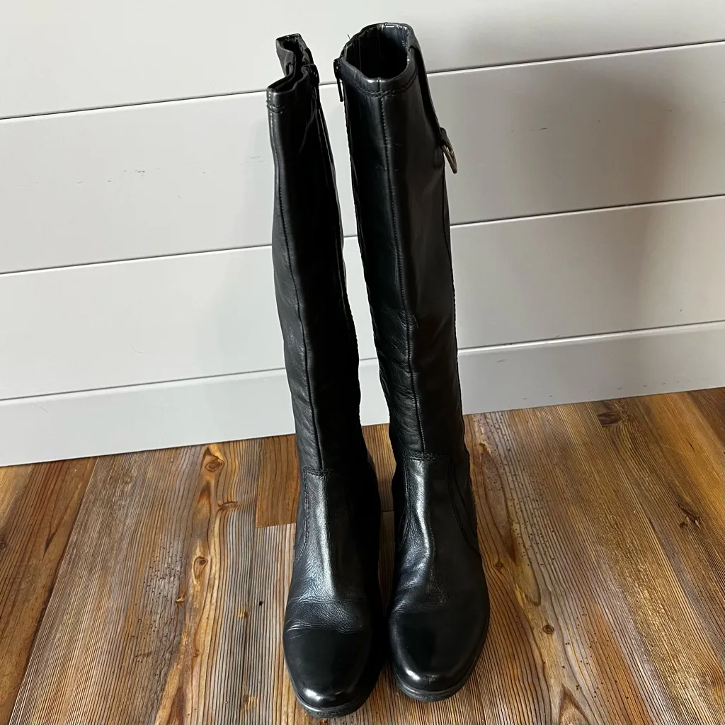 Bandolino Women's Jordana Tall Black Leather Boot Size 7 #260104 - Image 2