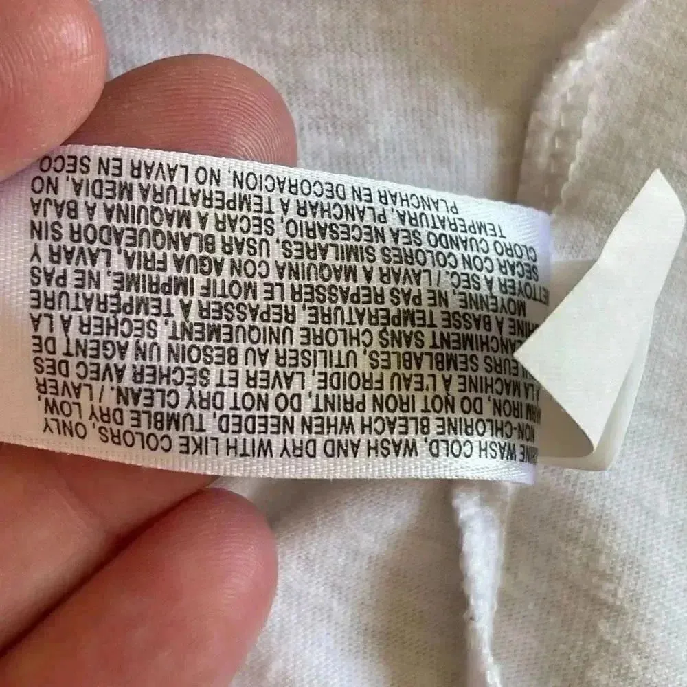 Vintage White Crewneck Cotton Soft Solid Basic Unisex Short Sleeves SZ L # 1606 Size L - Image 10