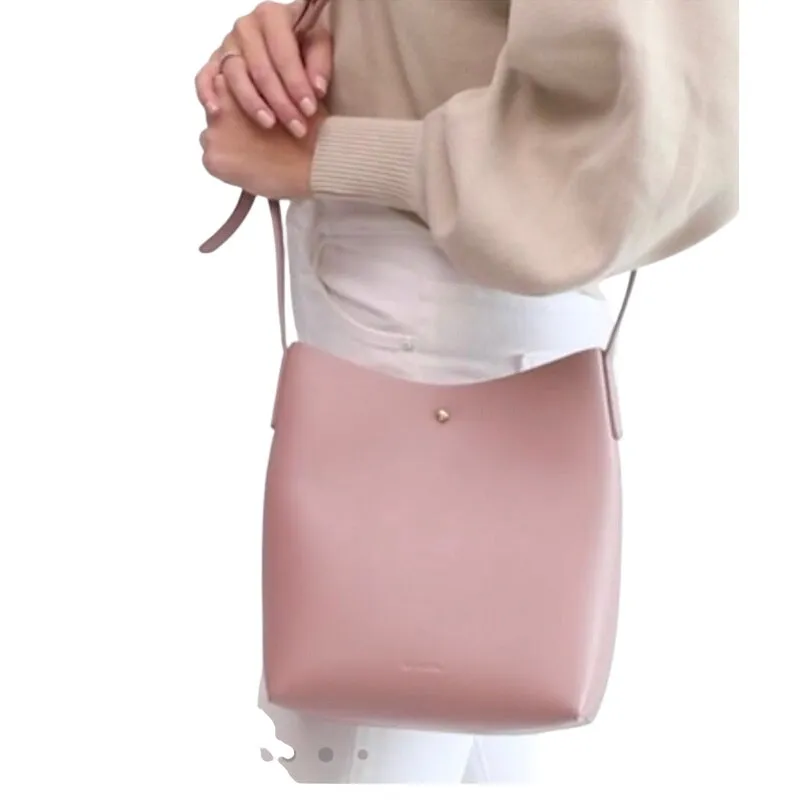 SAMARA Medium Shoulder Crossbody Bag In Peony Pink Classic Feminine Preppy Fairy - Image 4