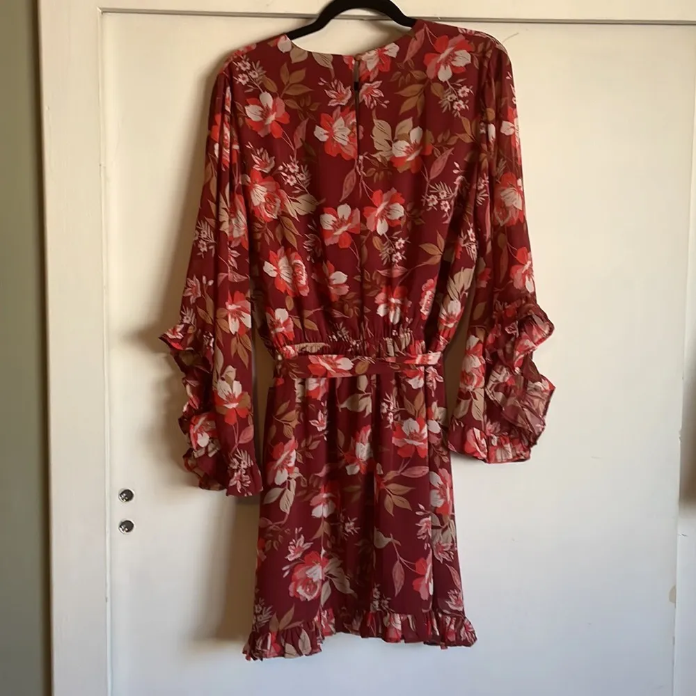 Vici What A Feeling Bell Sleeve Floral Dress - Image 3