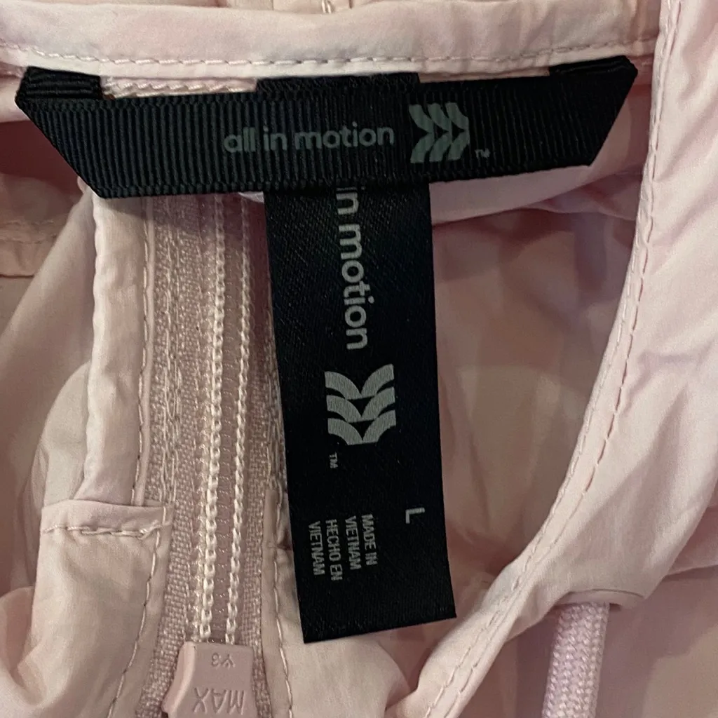 all in motion Women’s Full-Zip Windbreaker Jacket  
Pink Size large - Image 9