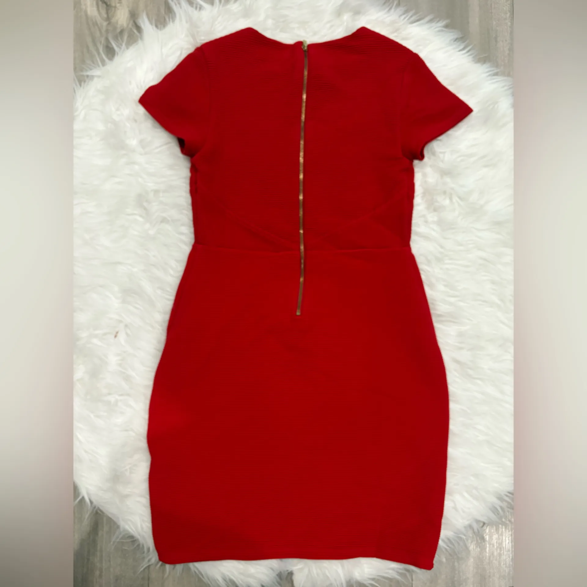 Express Vibrant Red Midi Dress size XS - Image 2