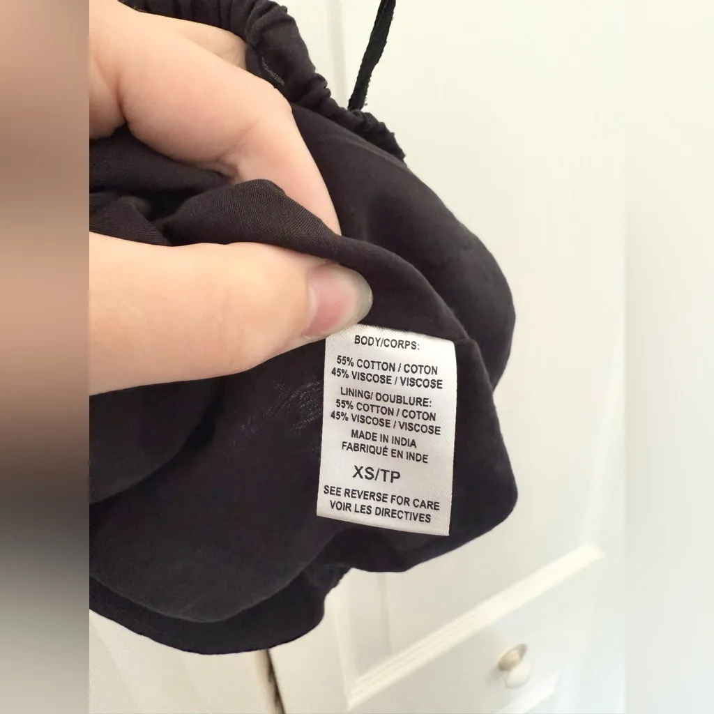 CAMI NYC Shivani Top XS Women's Casual One Shoulder Black Boho Blouse - Image 7