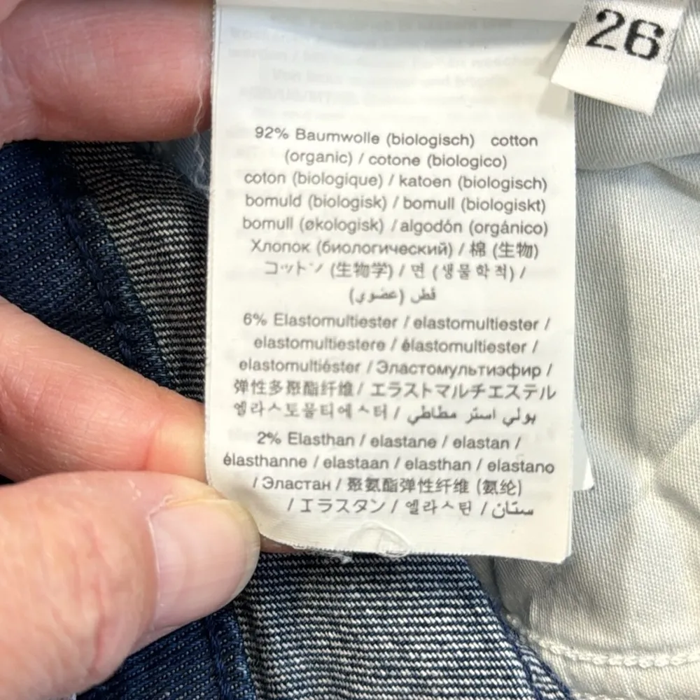 CLOSED Baker Dark Wash Organic Cotton Made In Italy Skinny Ankle Jeans Size 26 Blue - Image 9