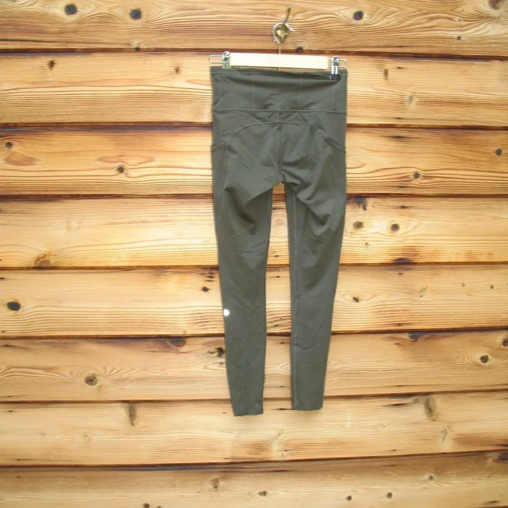 Lululemon womens Fast and Free Tight 25" Non Reflective Olive - Image 6