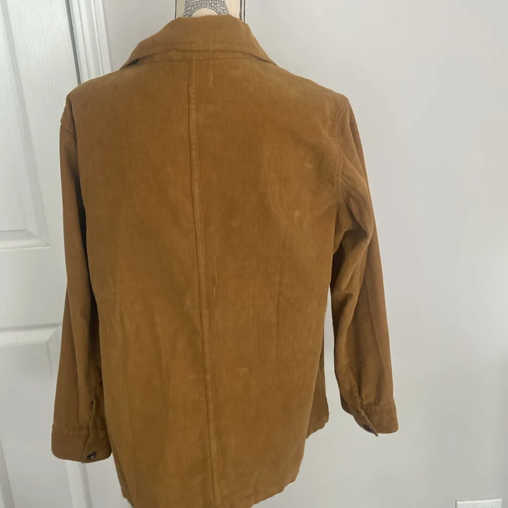 Brown Lightweight Corduroy Shirt Jacket Size L - Image 5