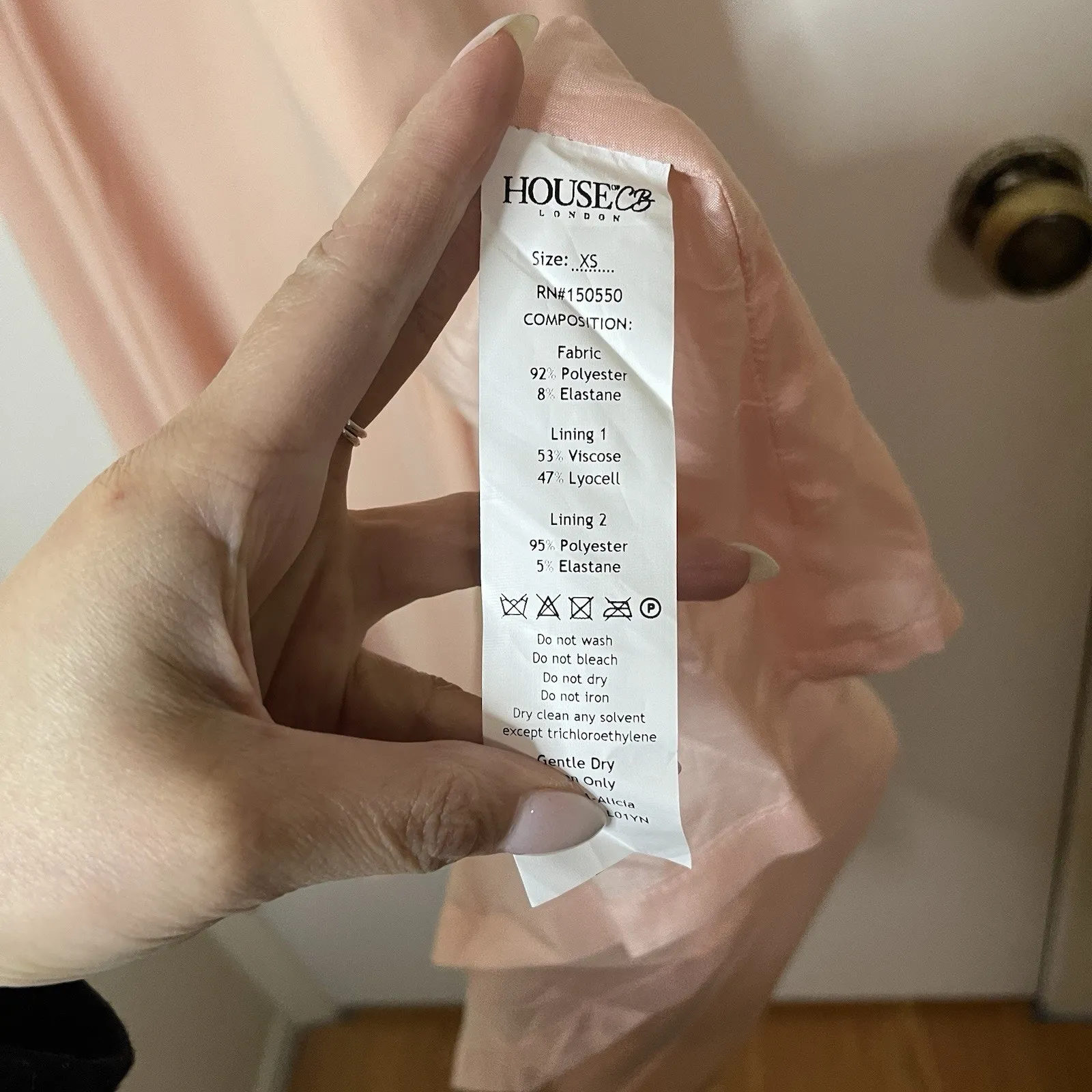 NWOT HOUSE OF CB 'Alicia' Blush Pink Midi Sundress XS - Image 4