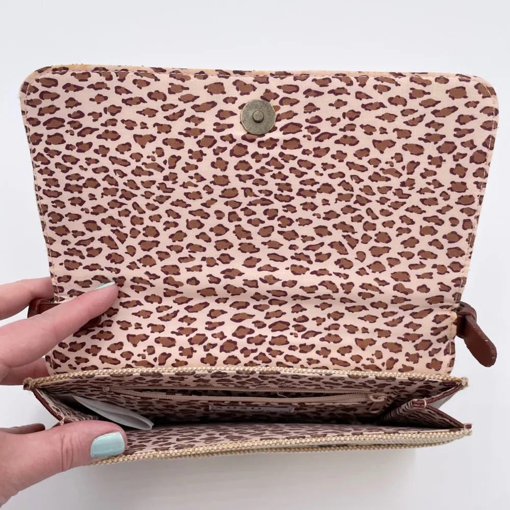 Vintage XOXO Y2K Mini Bag Purse Cotton Jute Fabric Flower Applique Retro 2000s - Image 4