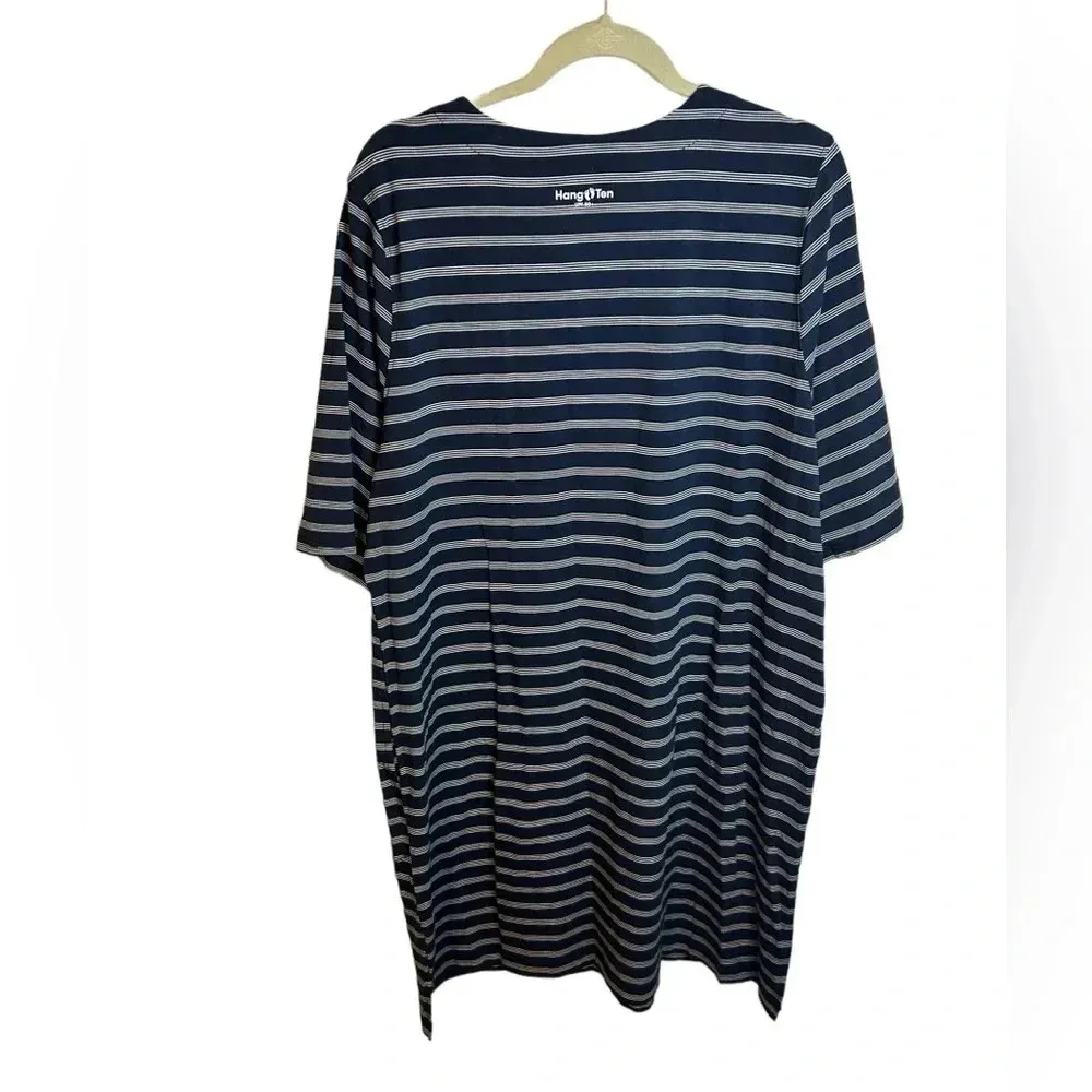 NWT HANG TEN UPF 50+ STRIPED SHORT SLEEVE DRESS - Image 3