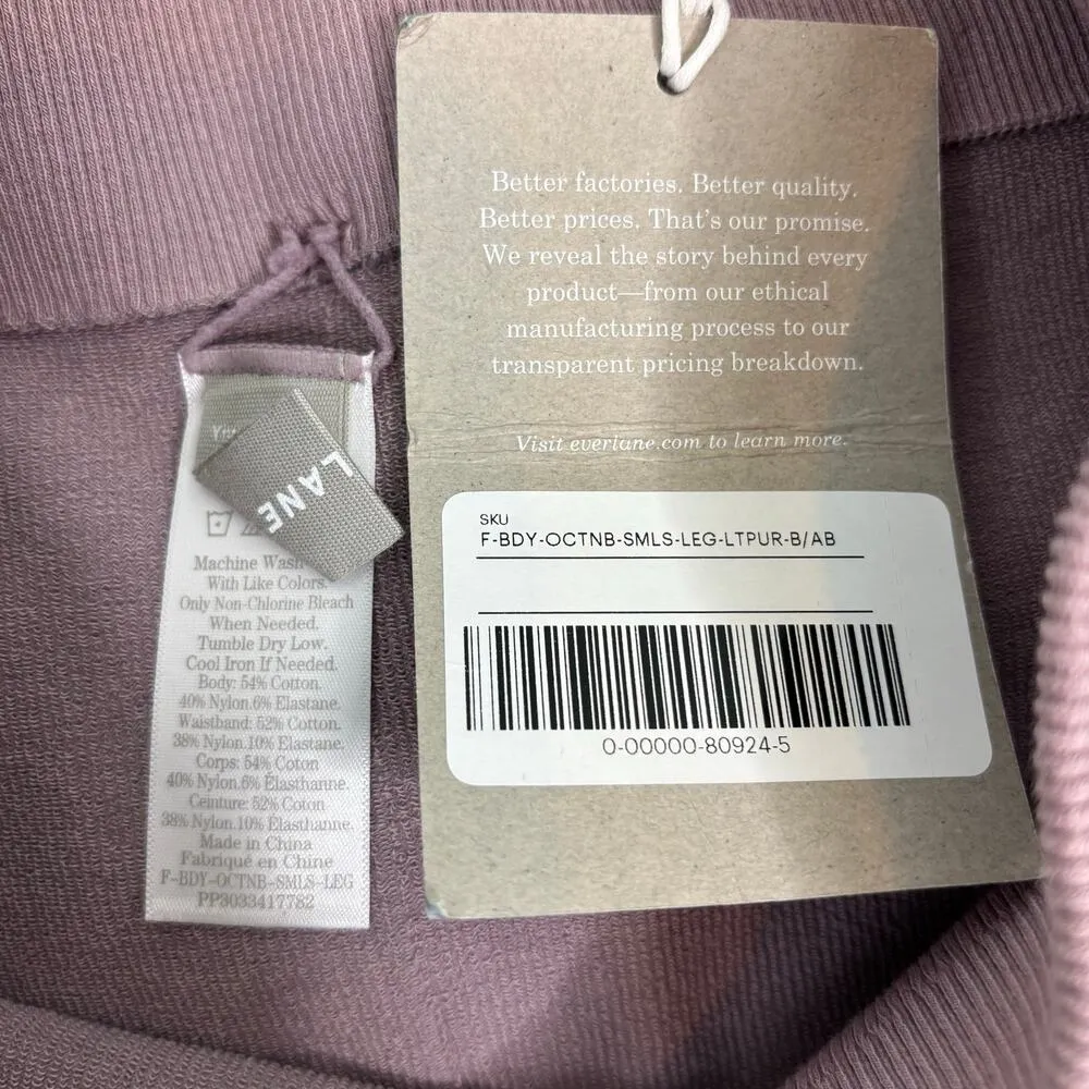 Everlane Ribbed Seamless Legging High Waist Light Purple XL - Image 6