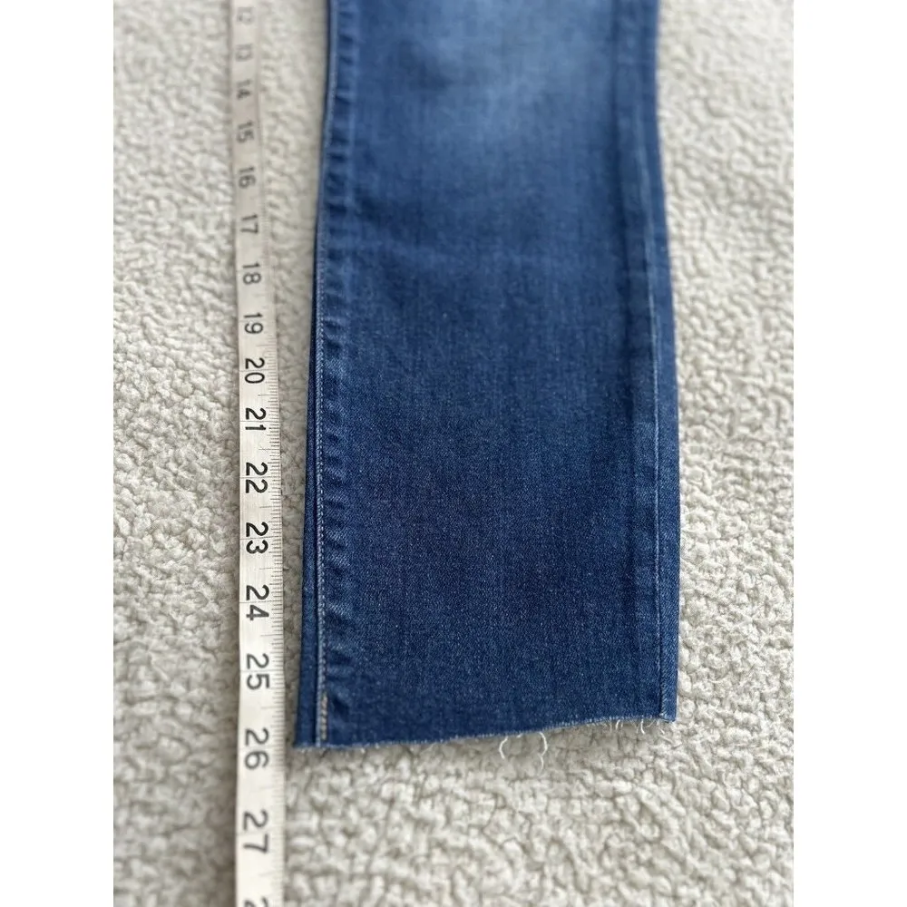 Pistola Aline High-Rise Skinny Crop Raw Hem Jeans in Catalina Blue Size 29 - Image 8