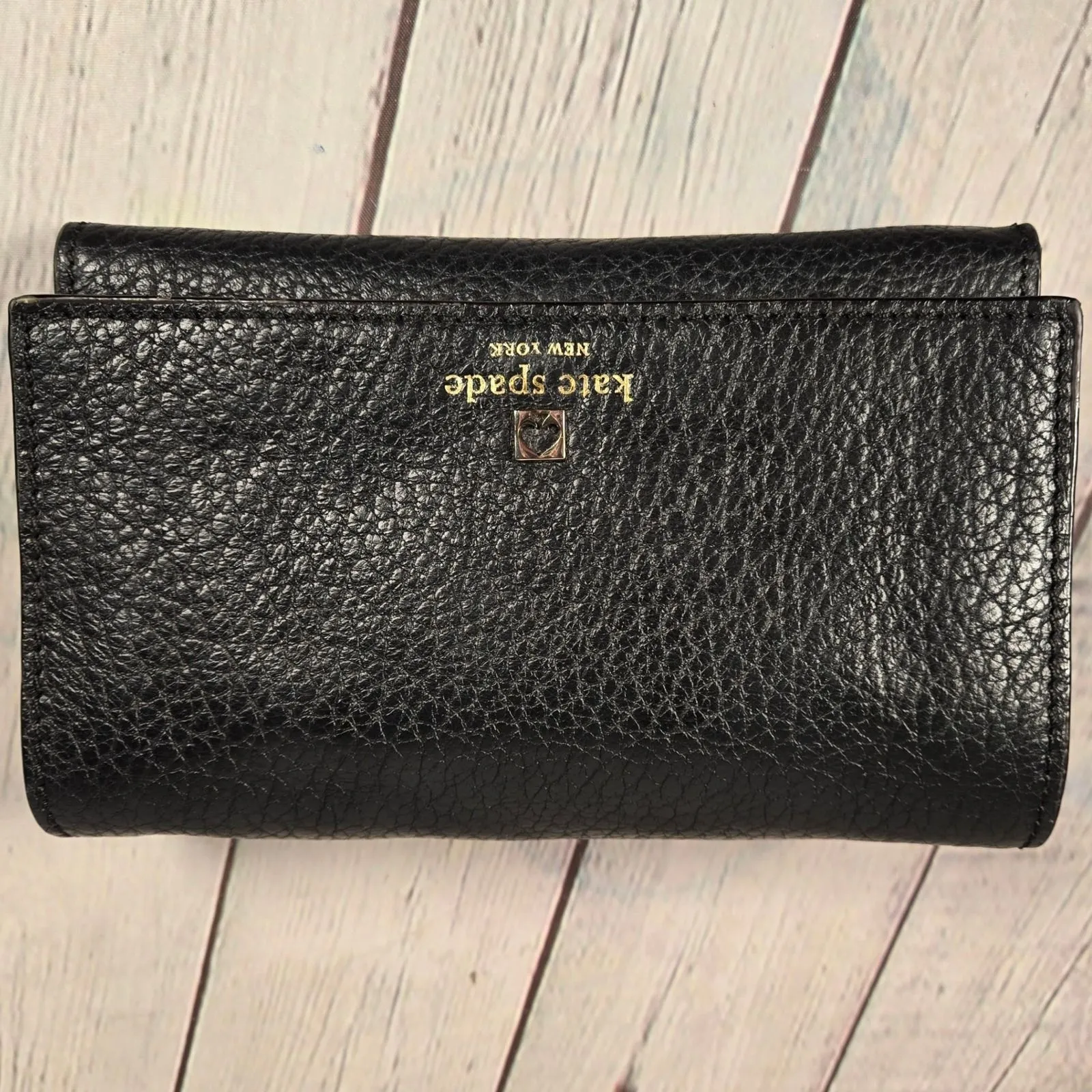 Kate Spade Southport Avenue Natalie Black Pebbled Leather Clutch Crossbody - Image 2