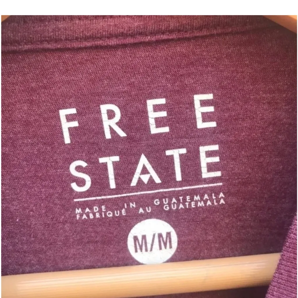 Free State  Red Fitted Short Sleeve Tee - Image 4