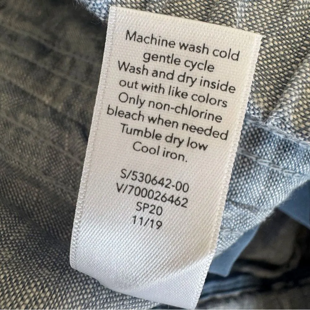 Athleta Cabo Linen Jogger Chambray Blue Size 2 - Image 12