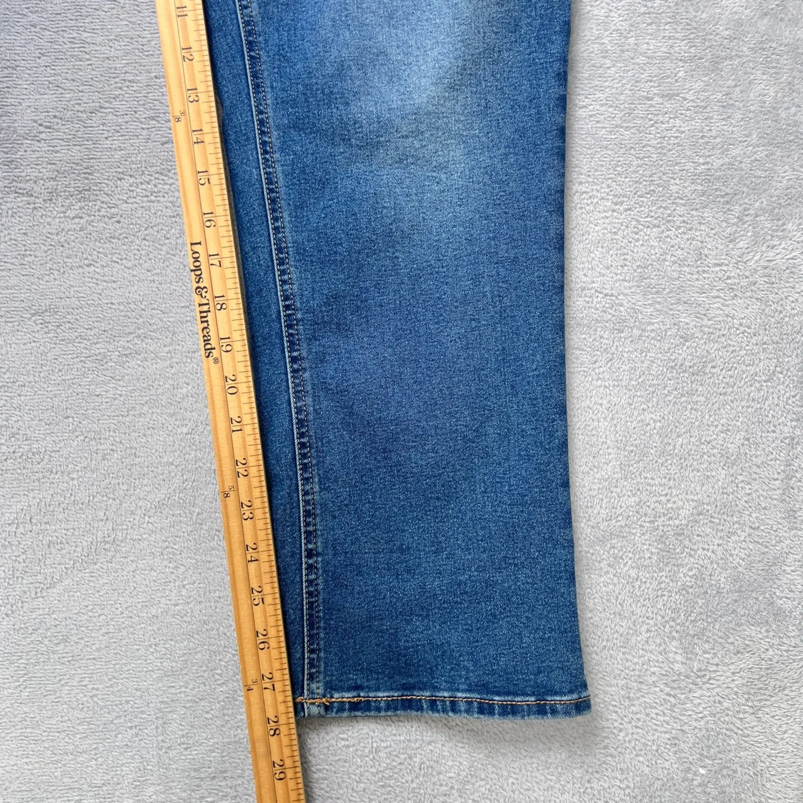 Frye Women's Jeans‎ 10/30 Blue Denim Amari Wash High Rise Straight Leg Casual - Image 8