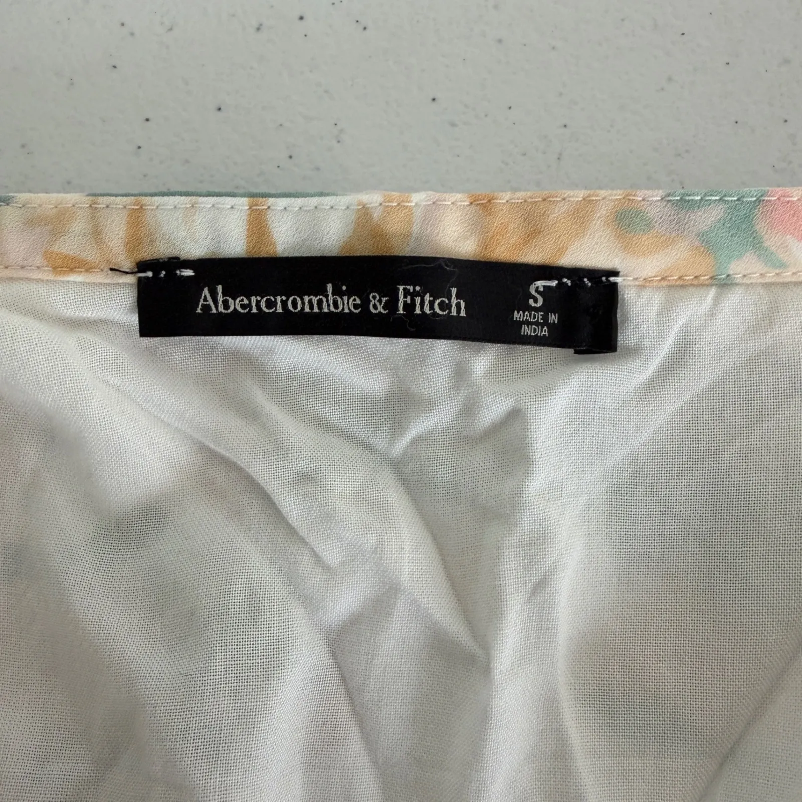 Abercrombie & Fitch Angel Sleeve Wrap Midi DressSmall CoralFloral Pink Vacation - Image 12