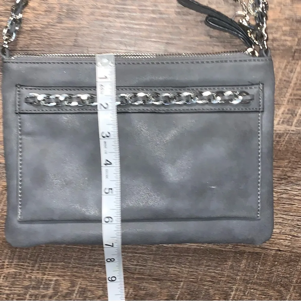 Jessica Simpson Crossbody Grey Chain Purse - Image 8