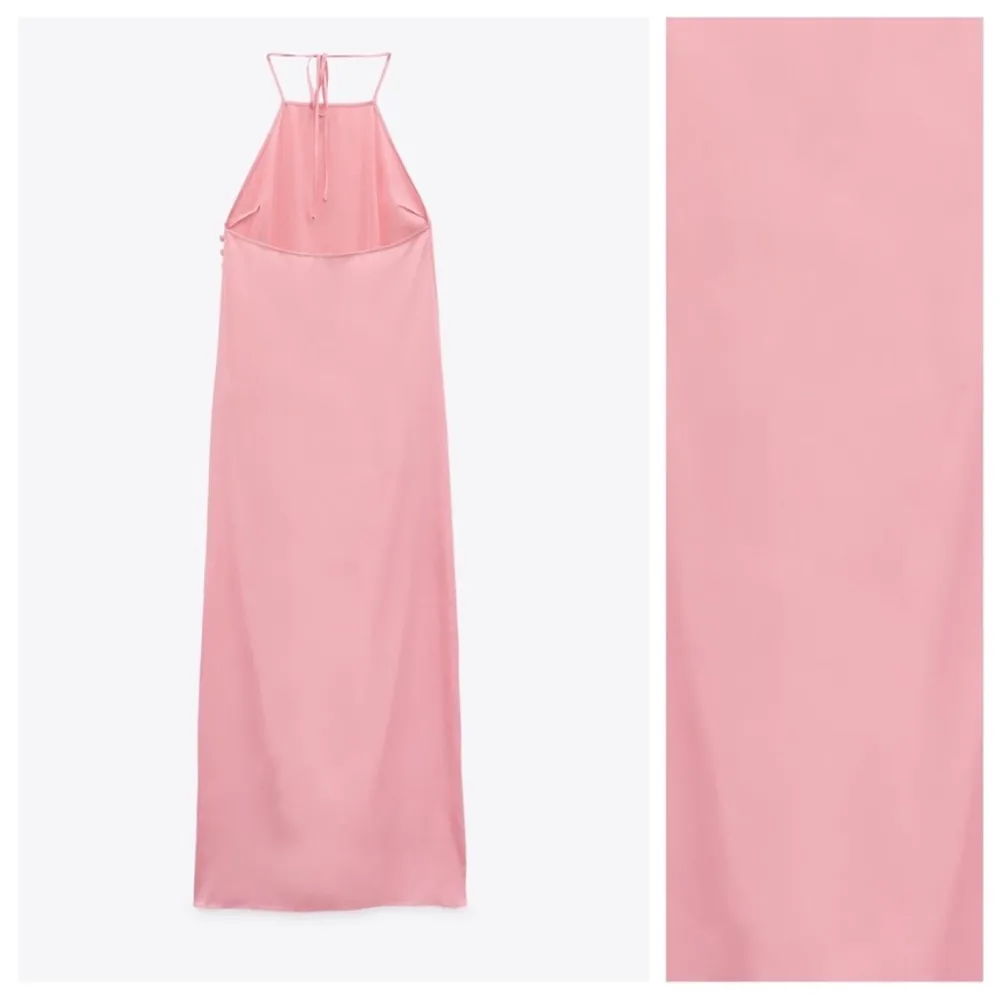 Zara pink satin effect button dress BLOGGERS FAVORITE!!! - Image 8