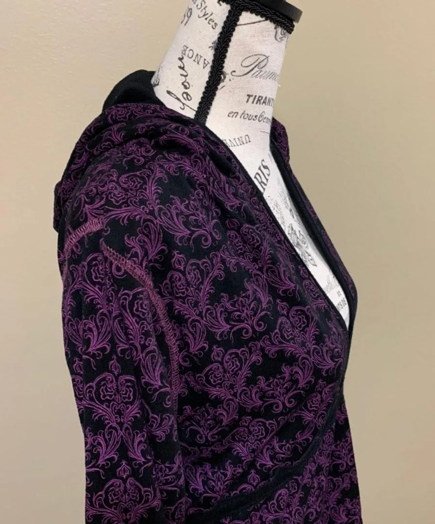 Hard Rock Hotel Purple & Black Long Sleeve Hoodie - Image 6