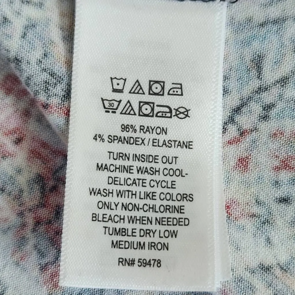 Cynthia Rowley Red and Blue Paisley Mini Shift Dress Size Medium Paisley Dress - Image 9