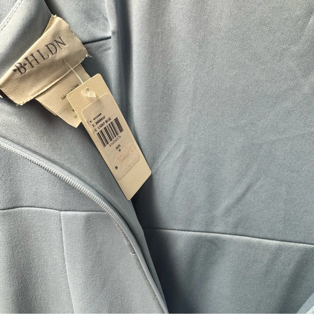 NEW BHLDN Anthropologie Adena Dress Sleeveless Bridesmaid Gown Light Blue 6 NWT - Image 6