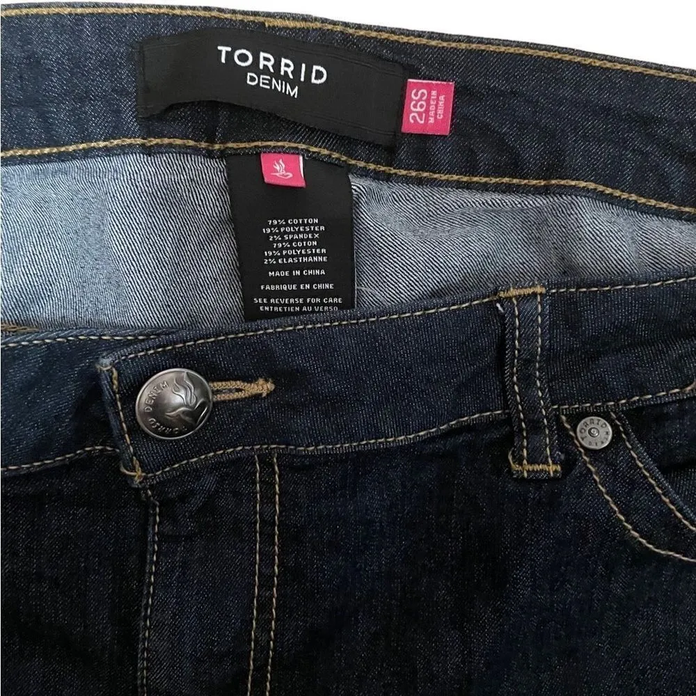 Torrid Denim Blue Ankle Crop Jeans Waist 46 - Image 2