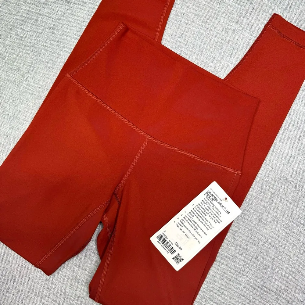 Lululemon Align High Rise Pant Leggings Cayenne Size 2 NWT - Image 5