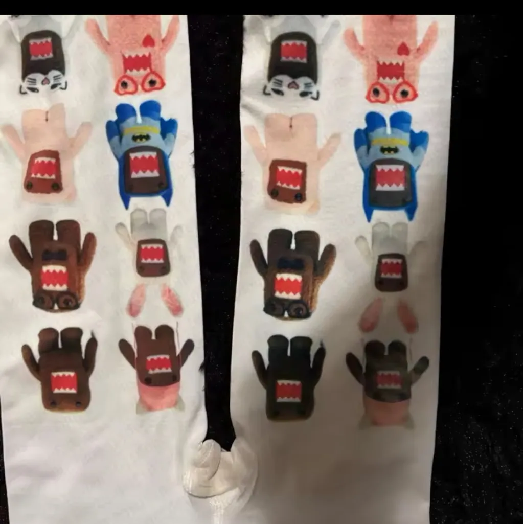 Colorful Monster Print Tights White - Image 2