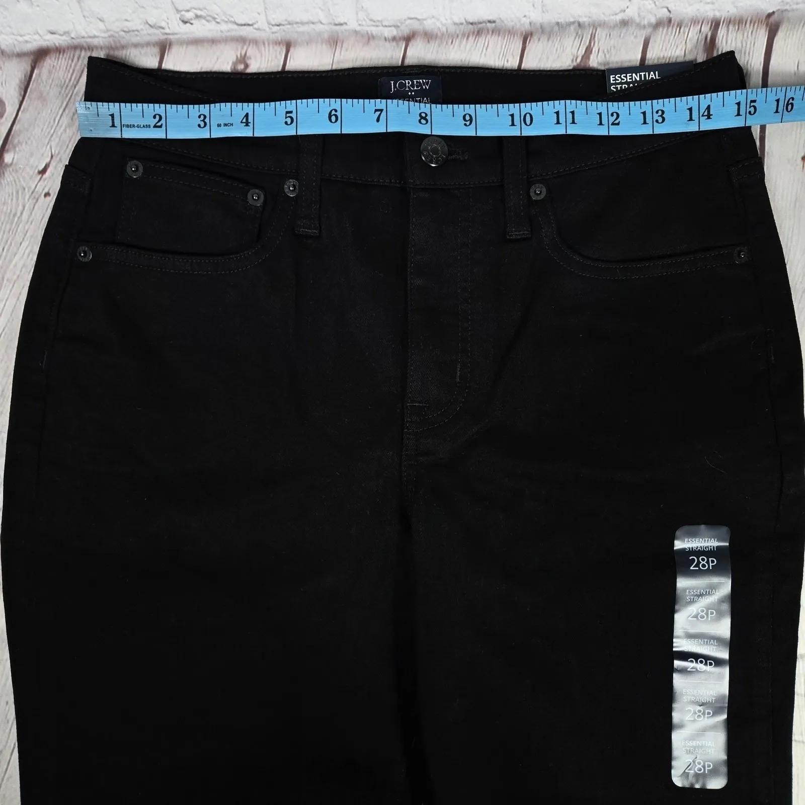 J. Crew Factory Petite essential straight jean in all - Image 9