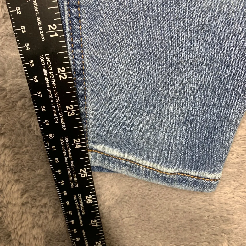 True Craft Women’s 16W Stacked Waist Skinny Jeans Blue Stretch Denim Plus Size - Image 4