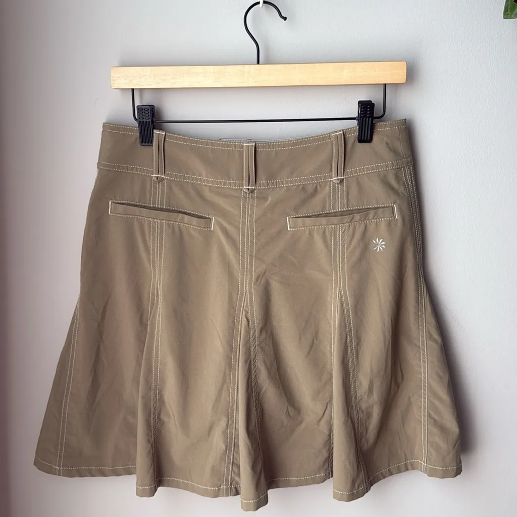 Athleta Whatever Pleated Khaki Skort - Image 3