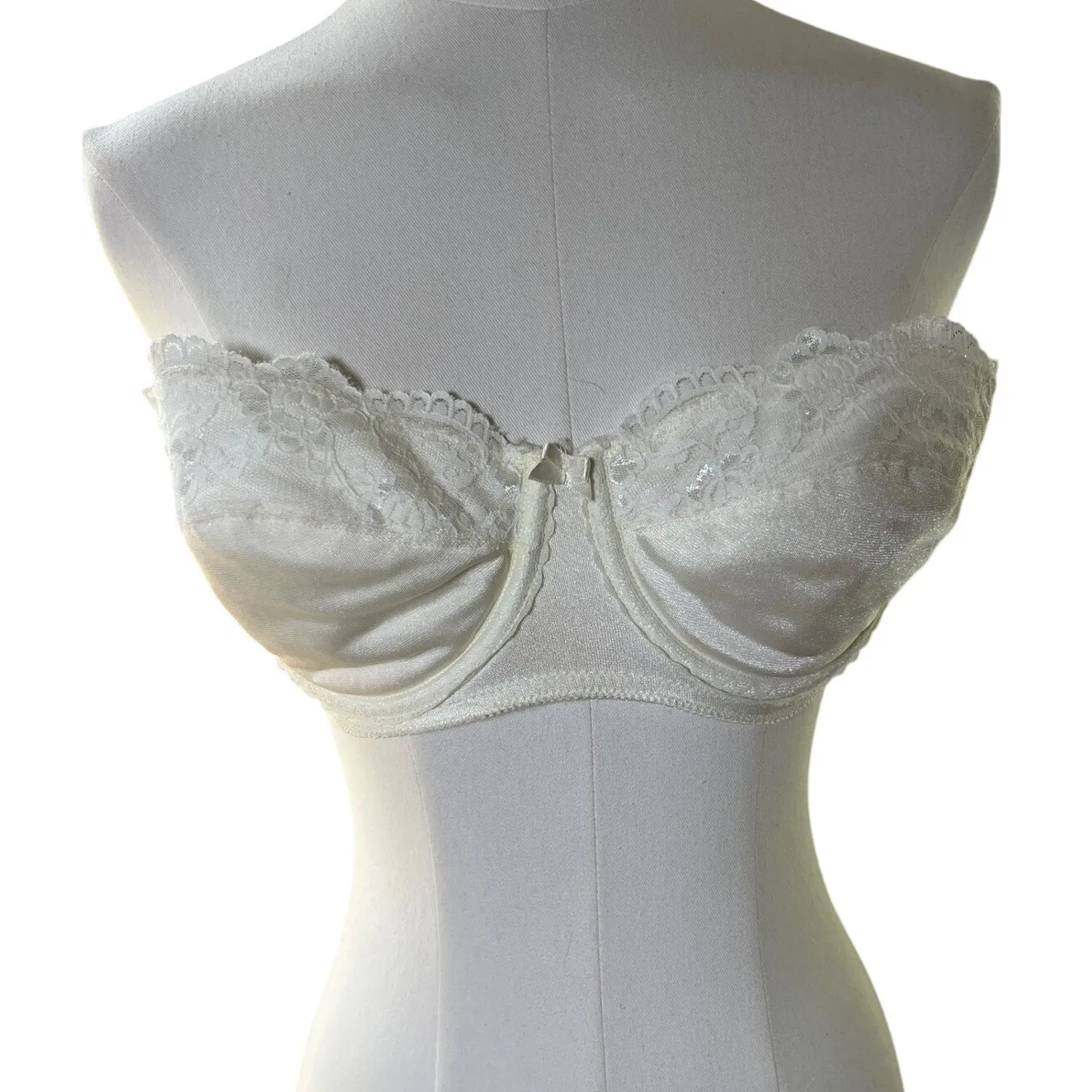 Vintage Mervyn's Partners Bra 34C White Underwire Lace Style‎ 199 Philippines Size undefined - Image 4