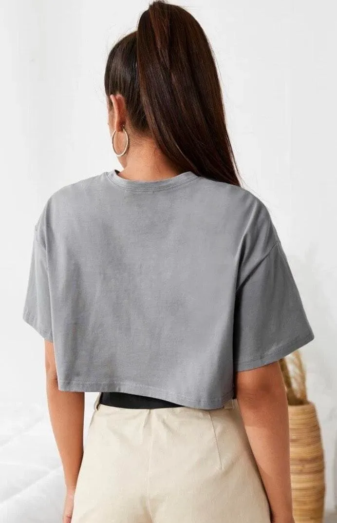 SheIn Graphic Skull Cropped Top - Image 2