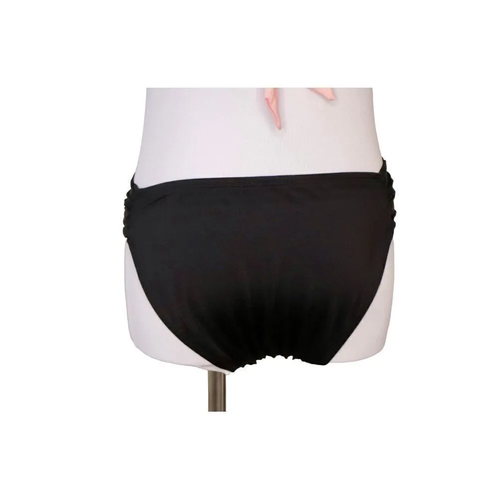 Mossimo Pink Black Halter‎ Padded Bikini Swimsuit LARGE Swimwear Beach Retro - Image 4