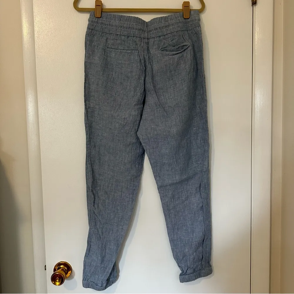 Athleta Women’s Cabo Linen Jogger Chambray Size 8 - Image 4