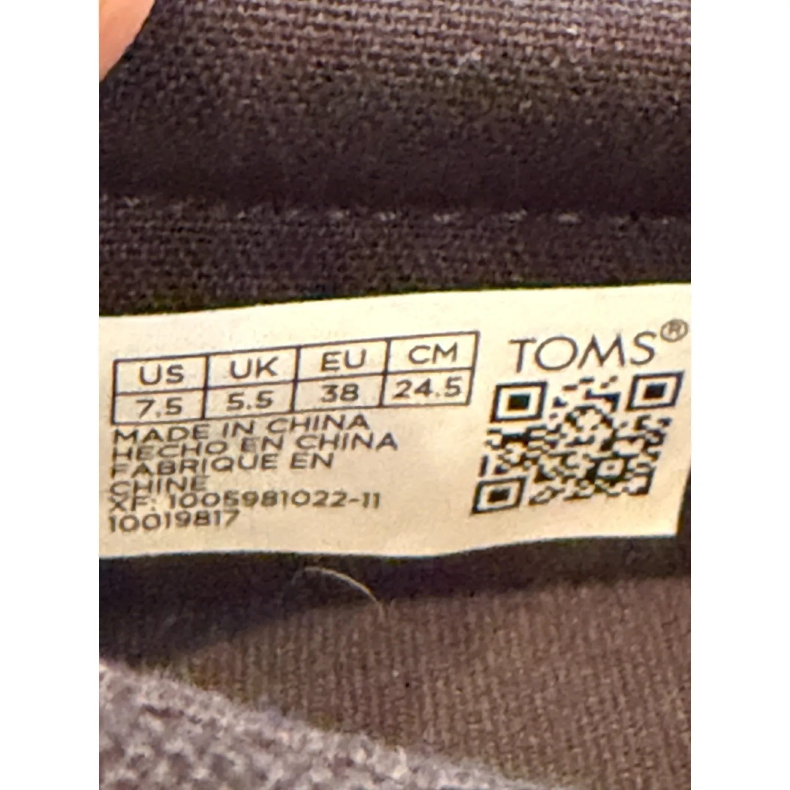 Toms Shoes Womens 7.5 Fenix Platform Sneakers Black Slip On Comfort Low 10019817 - Image 4